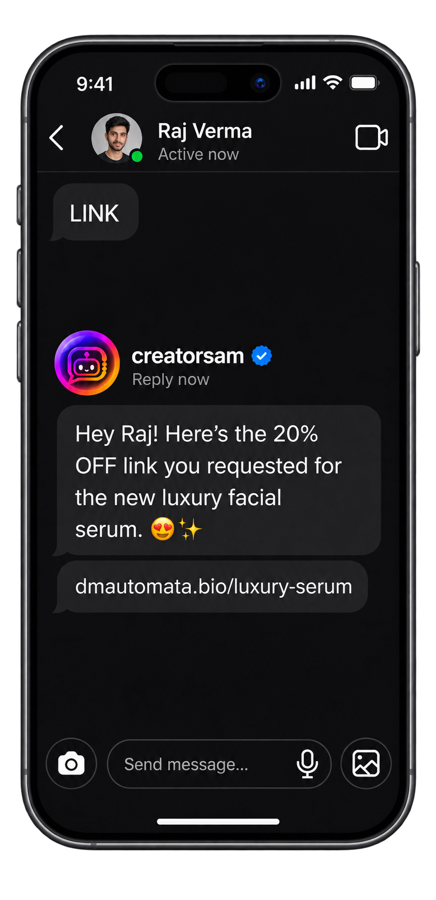 Instagram DM keyword automation